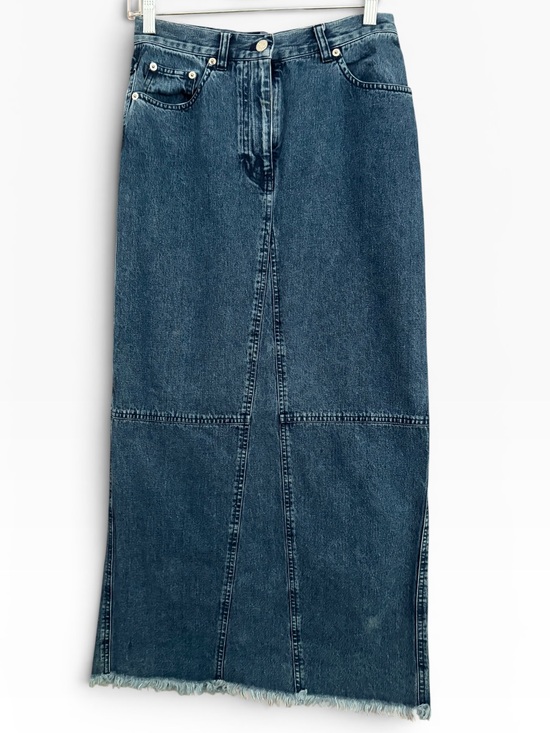 Vintage Dresses & Skirts - Vintage Lauren Jeans Co. Ralph Lauren Denim Maxi Skirt Size 4